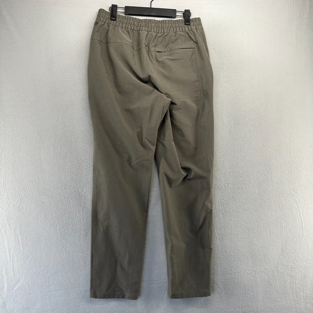 Lululemon Bowline Pants Men's Medium Gray Elastic Waist Chino Preppy Casual Tech - Picture 6 of 8